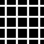 La ilusión de Hermann consiste en observar puntos negros y grises en las intersecciones, y si se observan las intersecciones fijamente estos puntos no se ven.