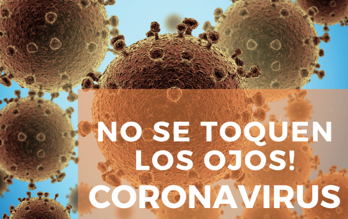 No se toquen los ojos! Coronavirus! - Dr. Dacarett